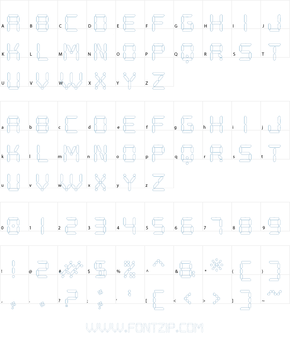 Digital Play St Font Character
